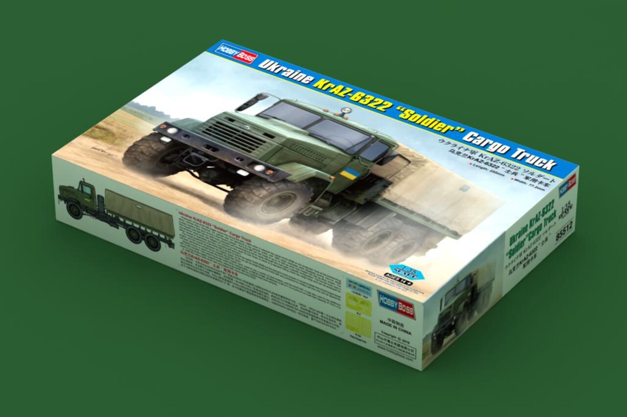 HobbyBoss 1/35 UKRAINE KRAZ-6322 SOLDIER CARGO TRUCK Plastic Model